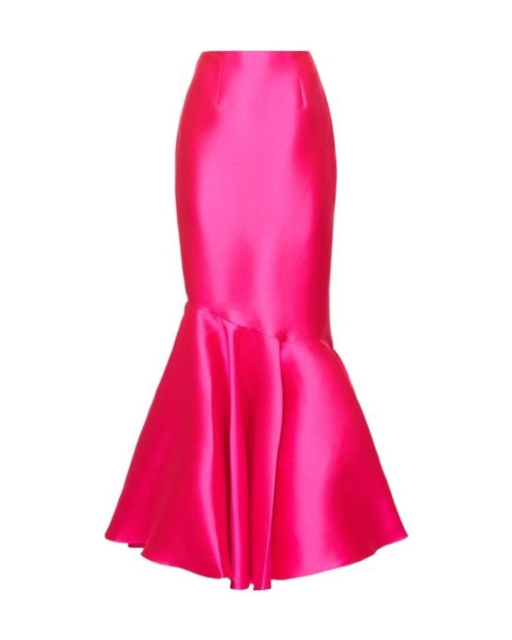 Solace London Pink Felicity Twill Midi Skirt