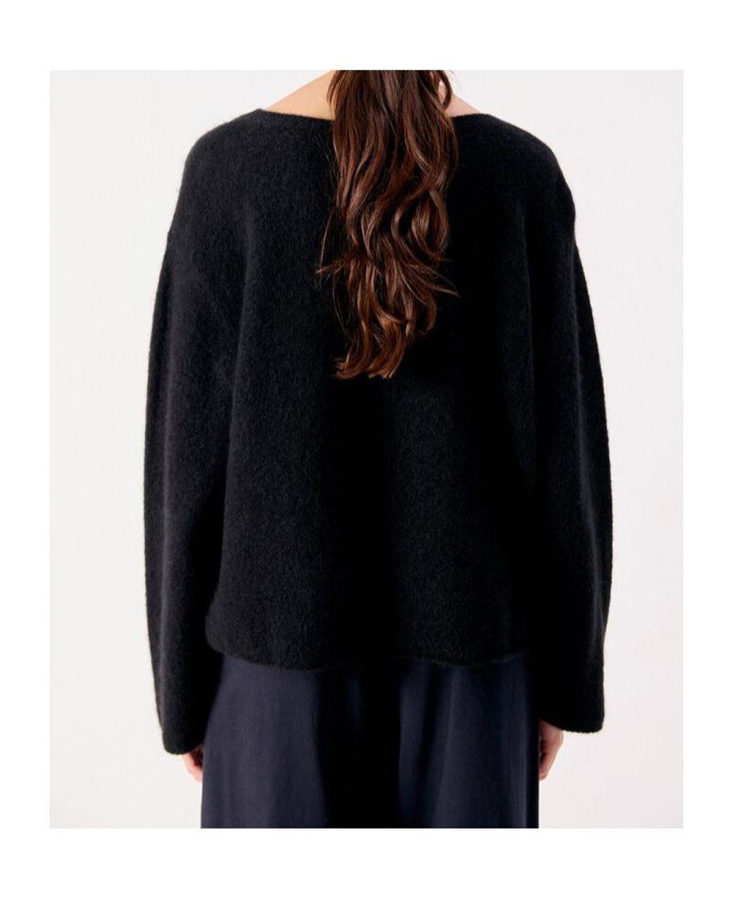 American Vintage Black Vito Oversized Sweater