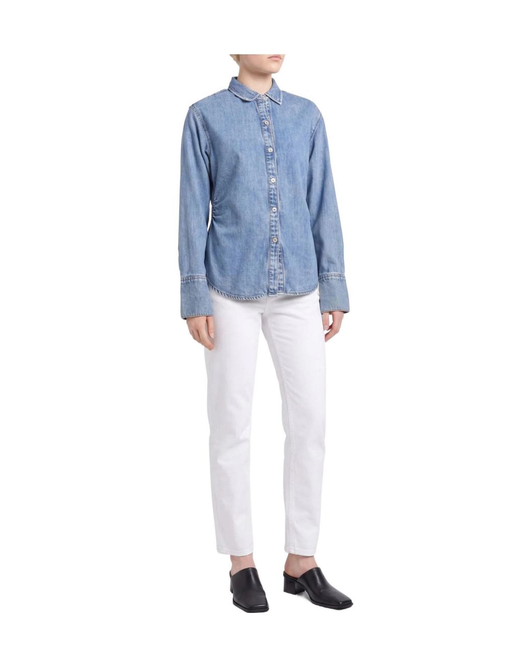 Rag & Bone Blue Denim Shirts
