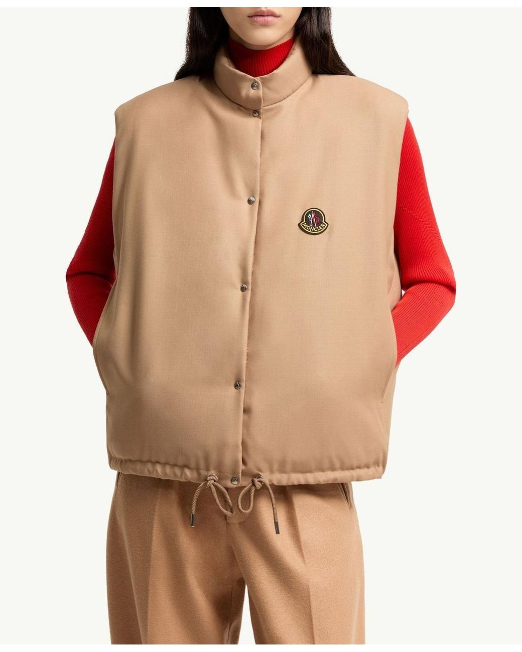 Moncler Brown Tibb Reversible Down Vest