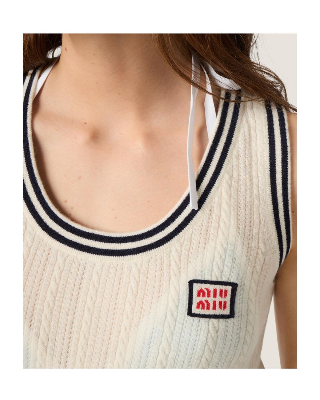 Miu Miu Natural Cashmere Top