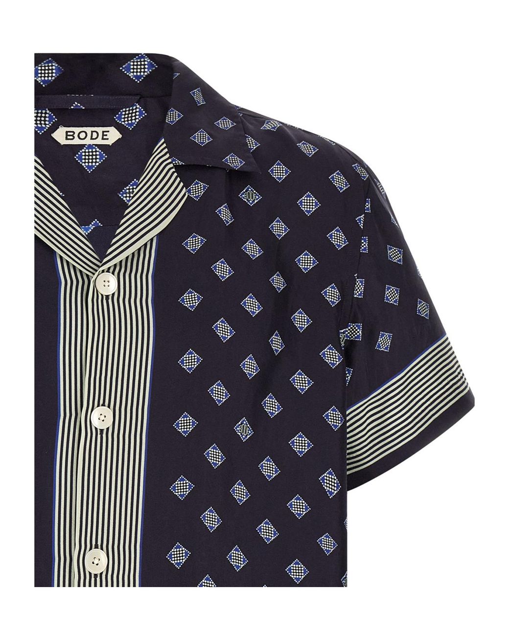 Bode Blue Printed Shirt for men