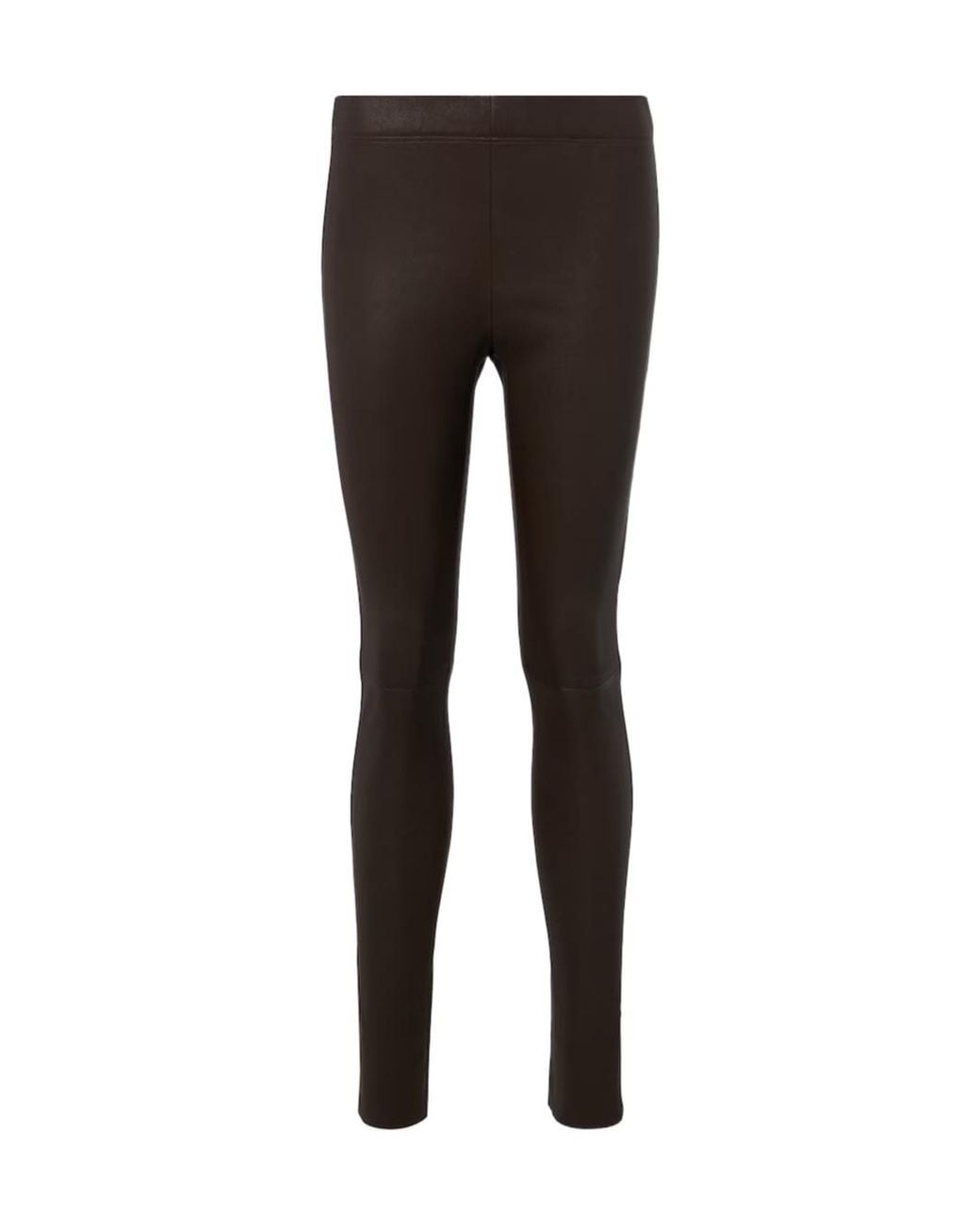 Joseph Black Faux-Leather Leggings