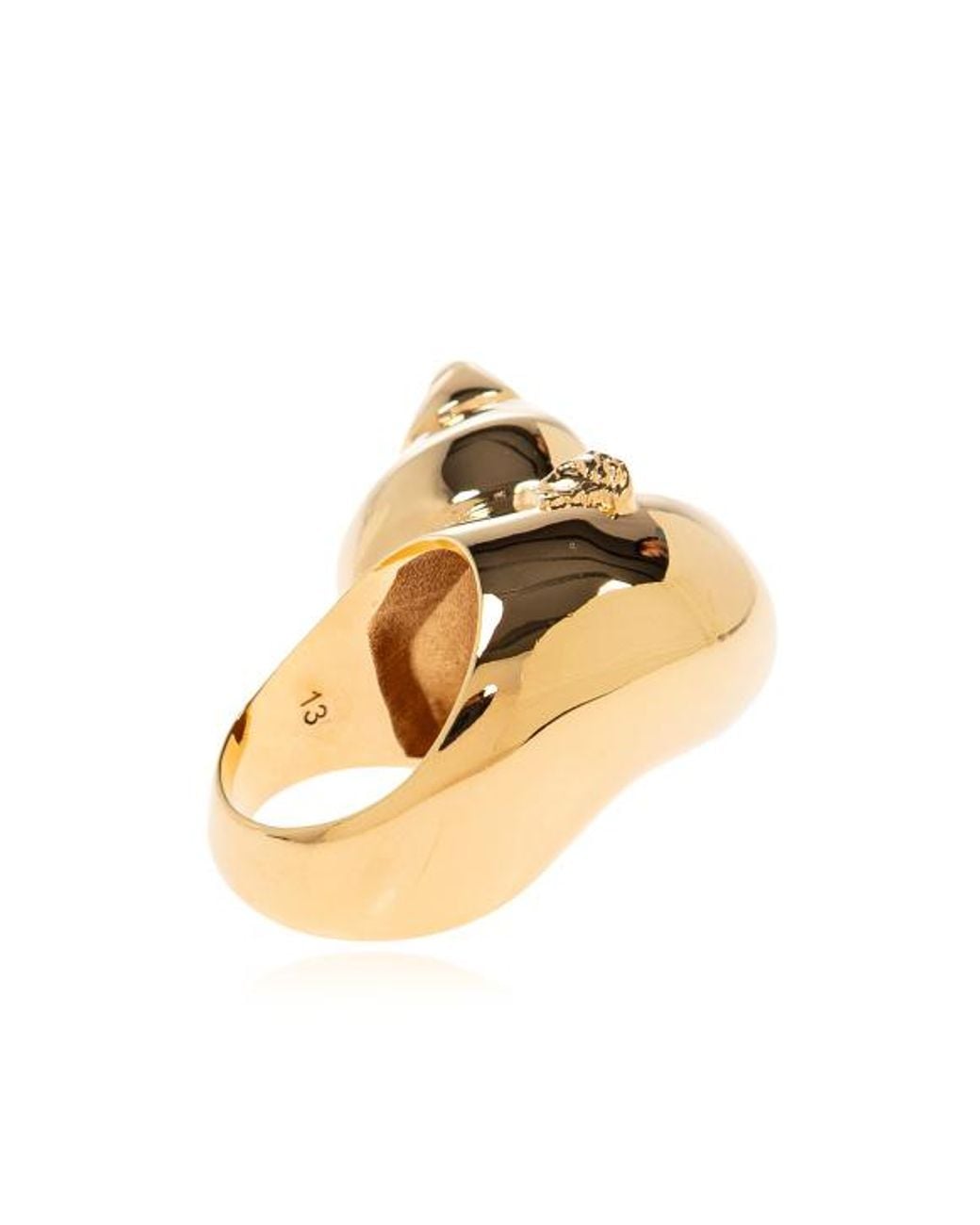 Versace Metallic Shell Motif Ring