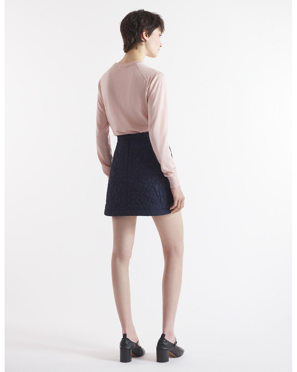 Maison Kitsuné Pink Baby Fox Patch Sweater