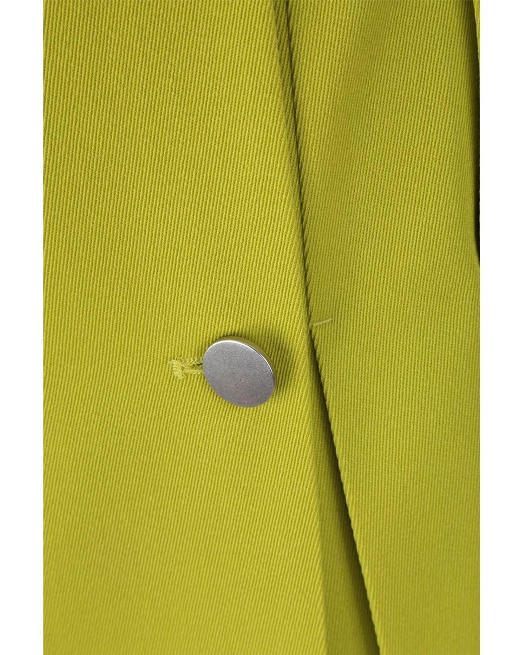 Bottega Veneta Green Pleated Skirt With Buttons