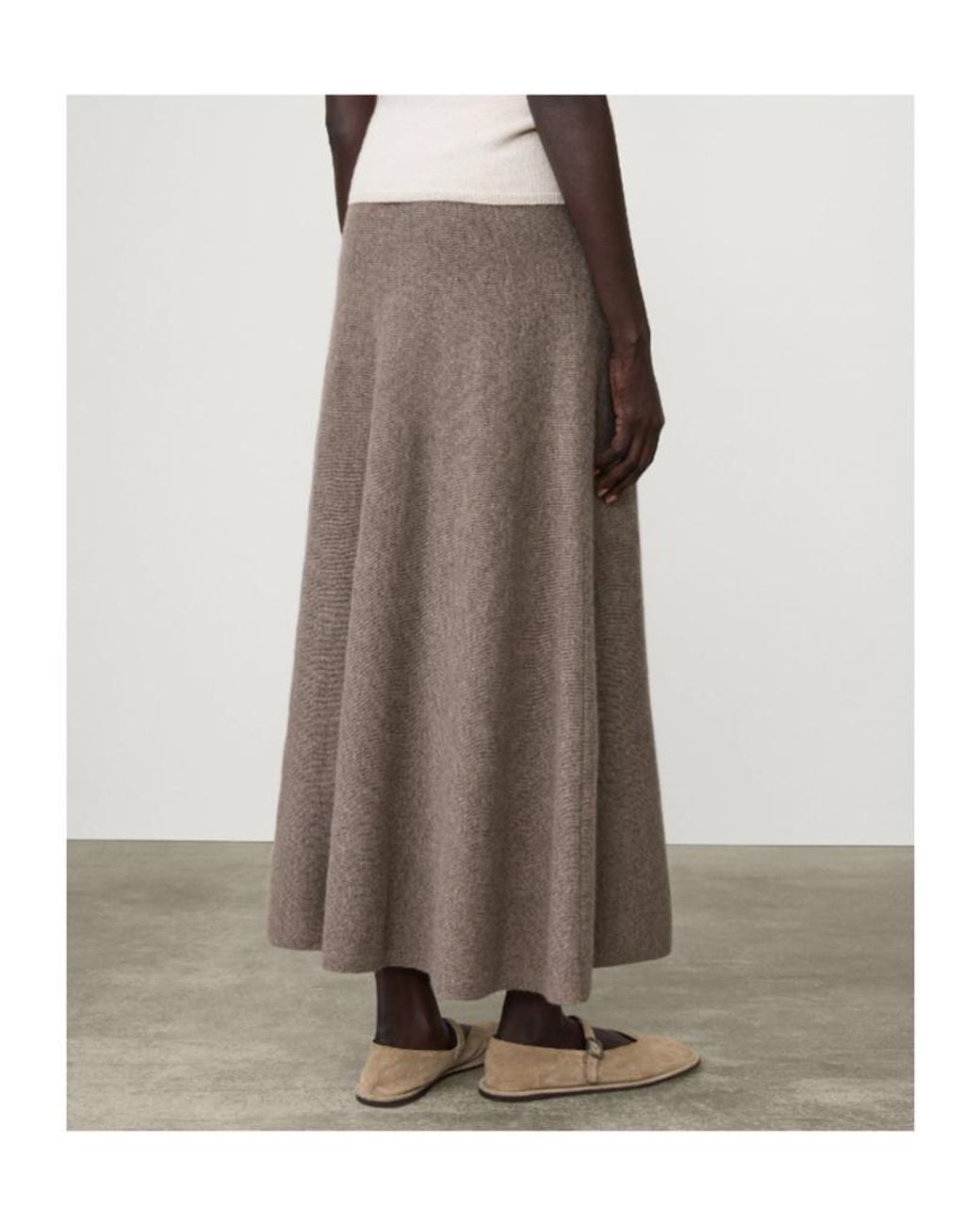 Lisa Yang Brown Flared Skirt