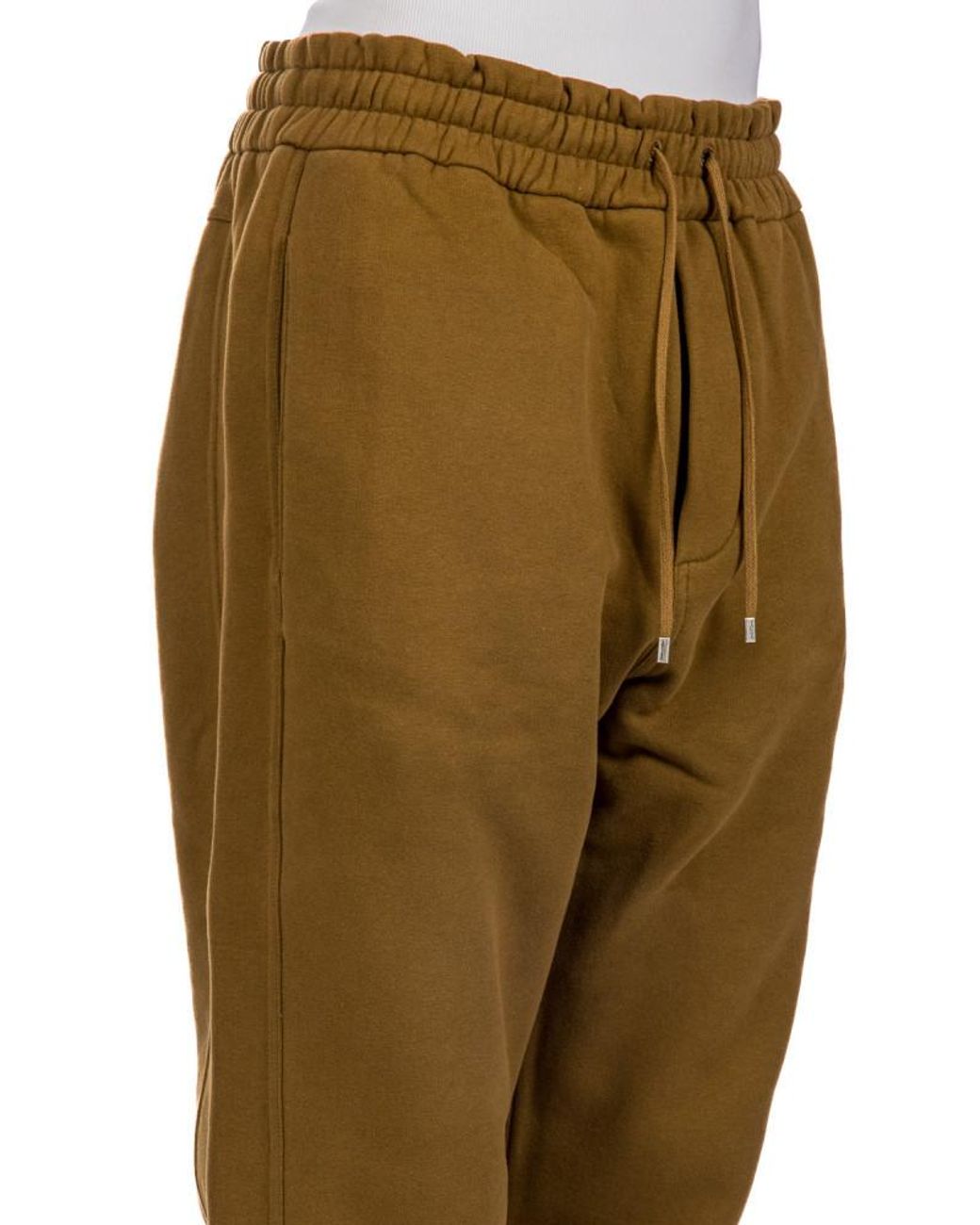 Saint Laurent Green Drawstring Slim Fit Pants for men