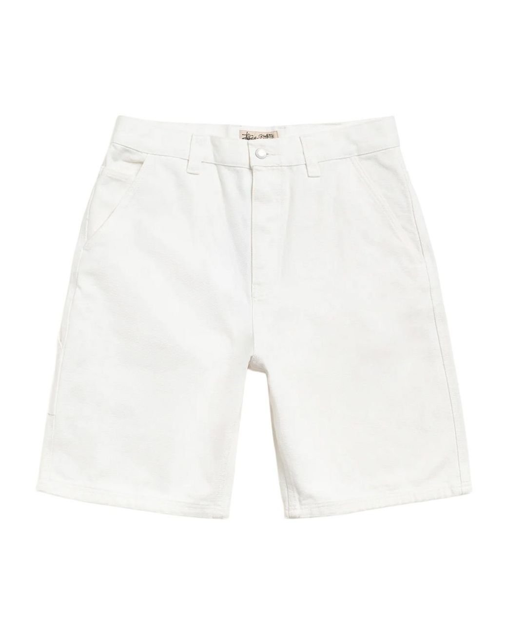 Stussy White Multi-Pocket Shorts for men