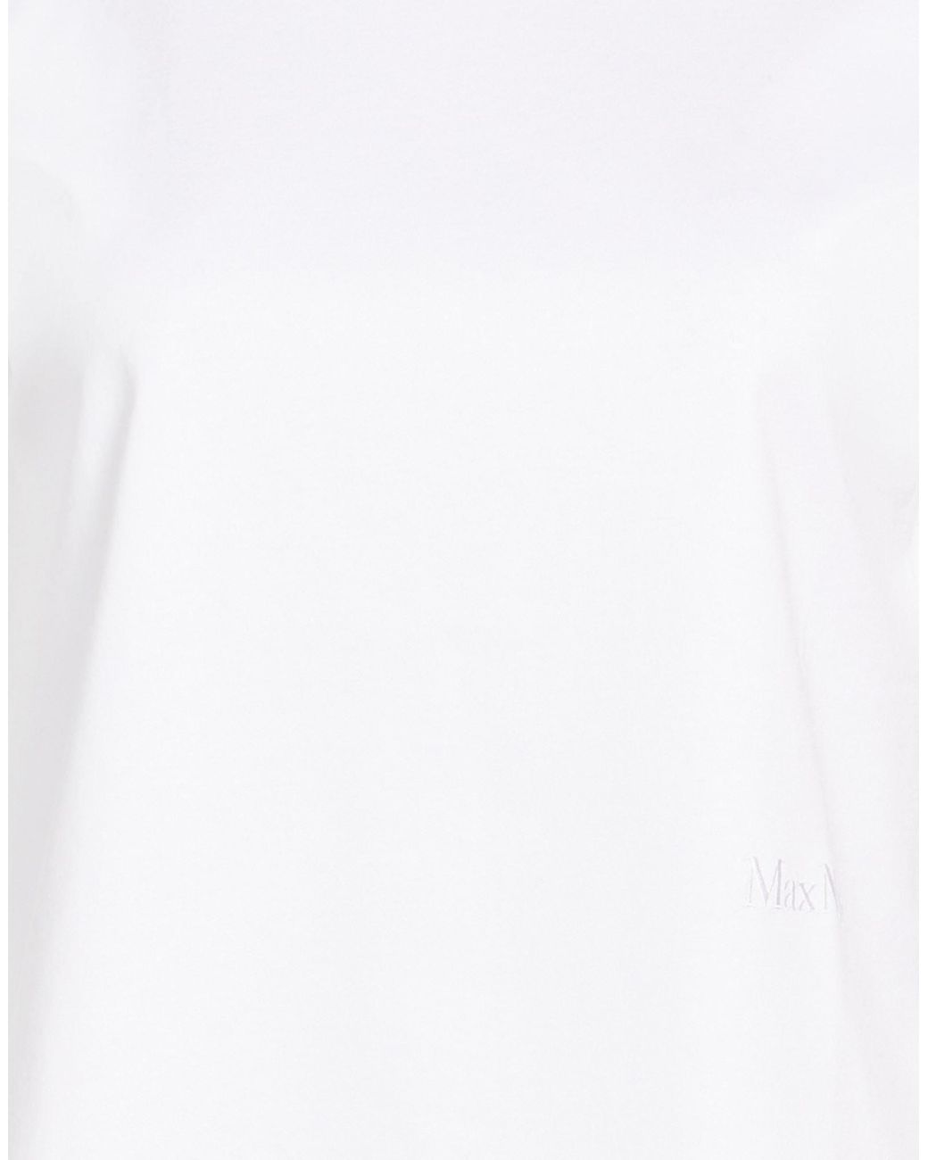 Max Mara White Short Sleeve Crew Neck T-Shirt