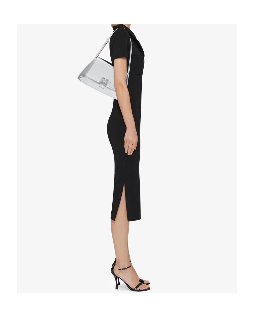 Givenchy Black 4G Detail Midi Dress