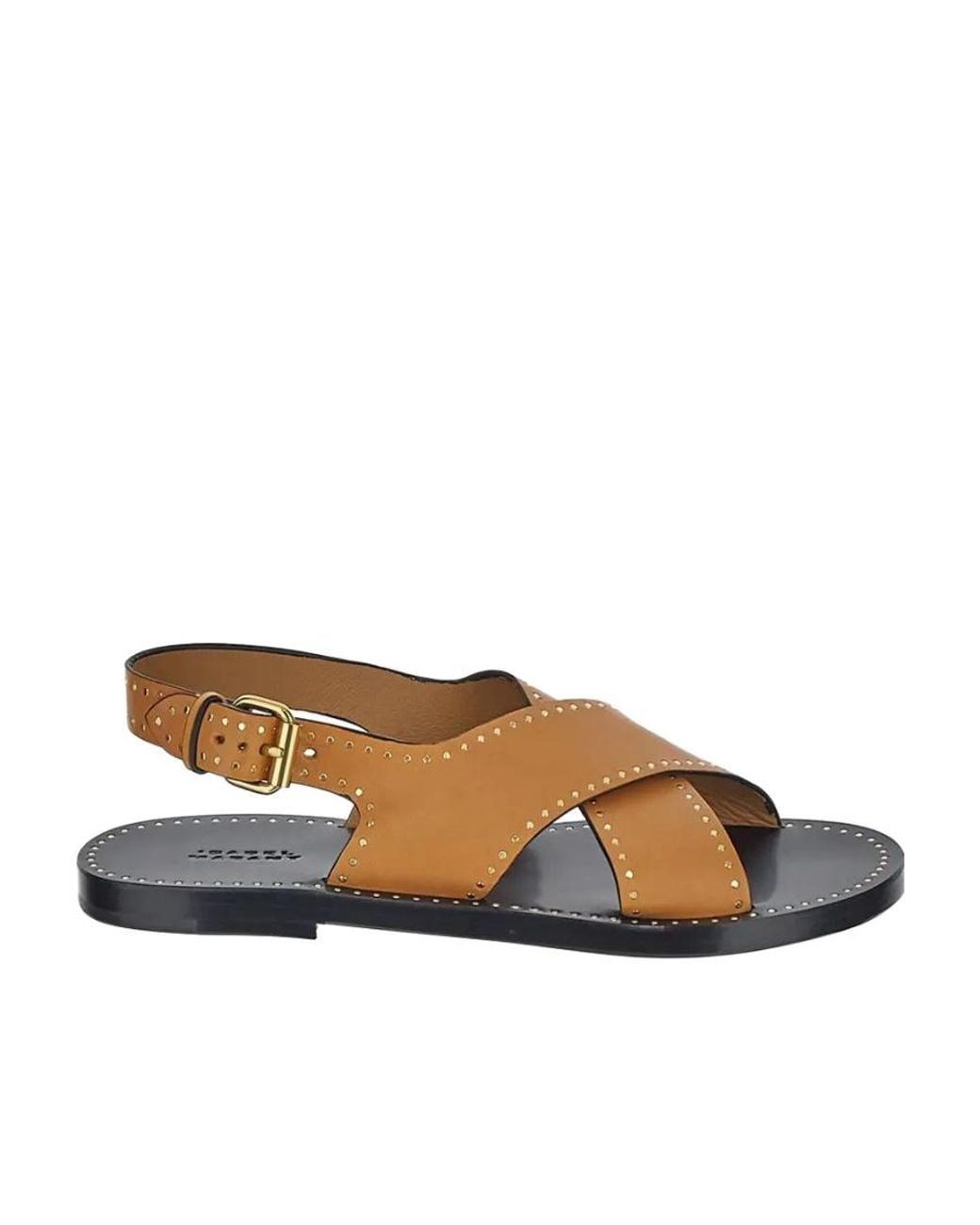 Isabel Marant Brown Jane Stud-Embellished Sandals