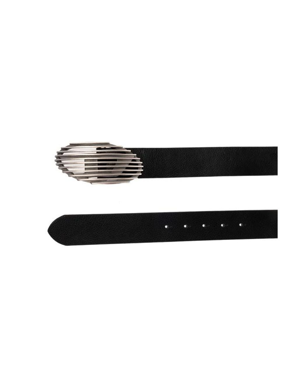 DIESEL White Logo Plaque Belt