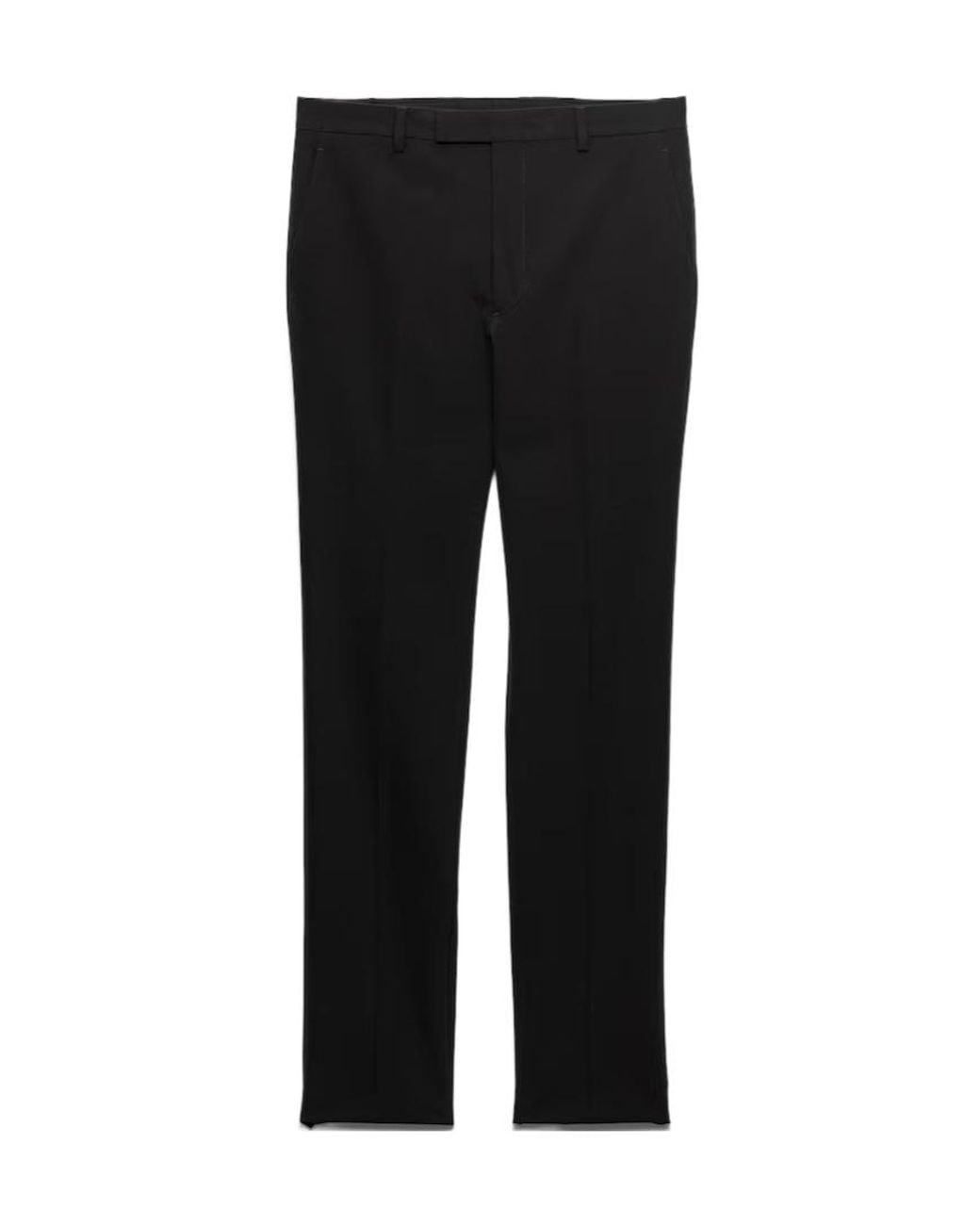 Prada Black Stretch Technical Fabric Pants for men