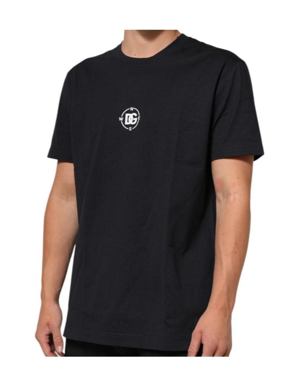 Dolce & Gabbana Black Marina Printed Short-Sleeved T-Shirt for men