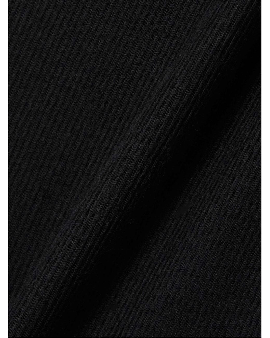 Khaite Black Selee Ribbed-Knit Tank