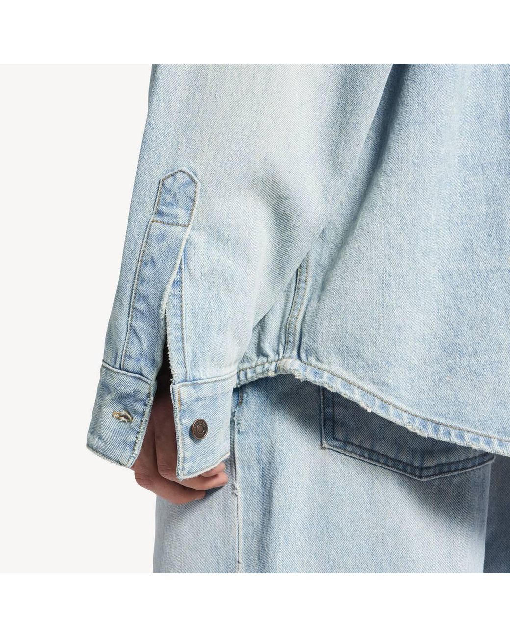 Balenciaga Blue Denim Shirt for men