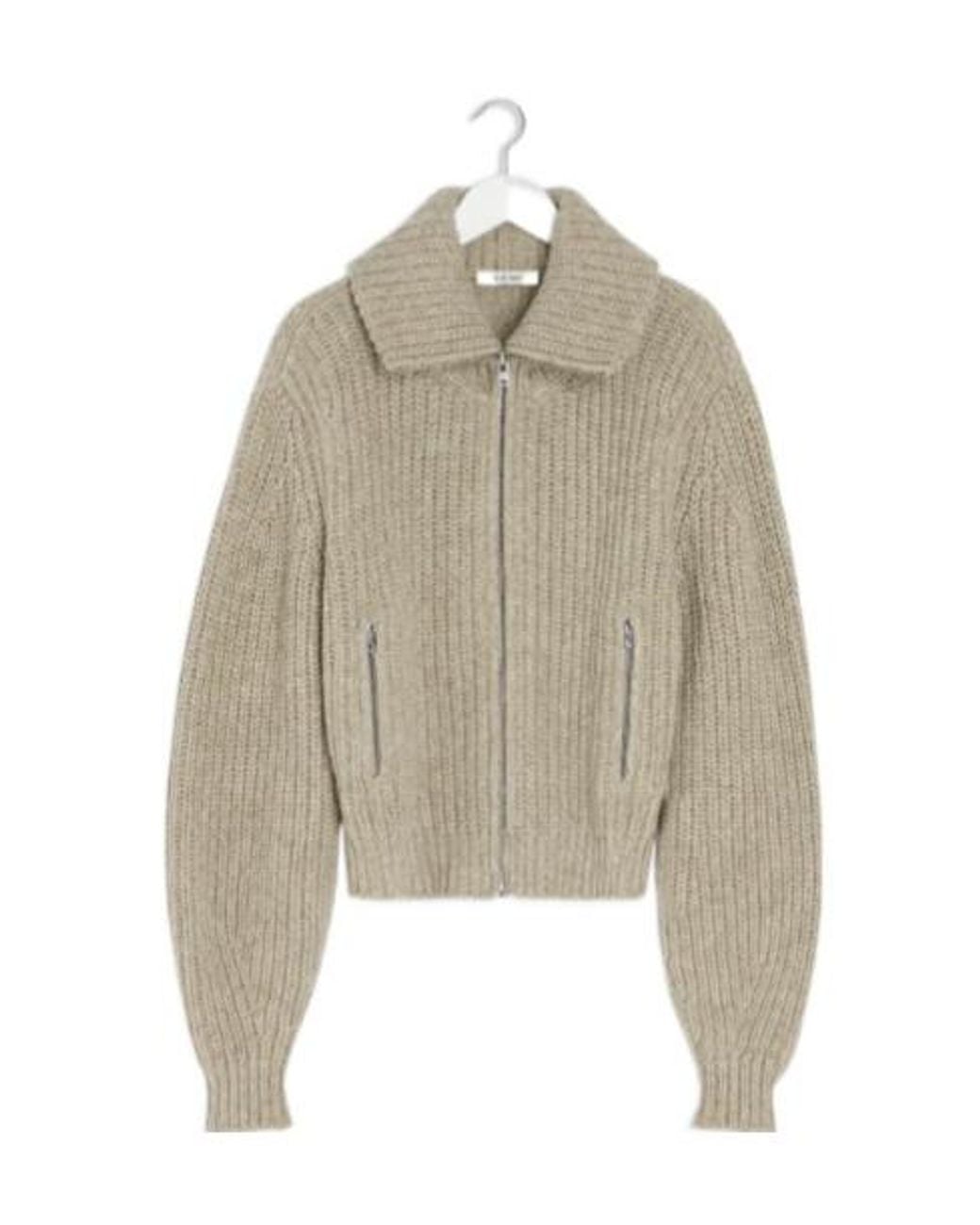 Lemaire Natural Long Sleeved Zipped Cardigan
