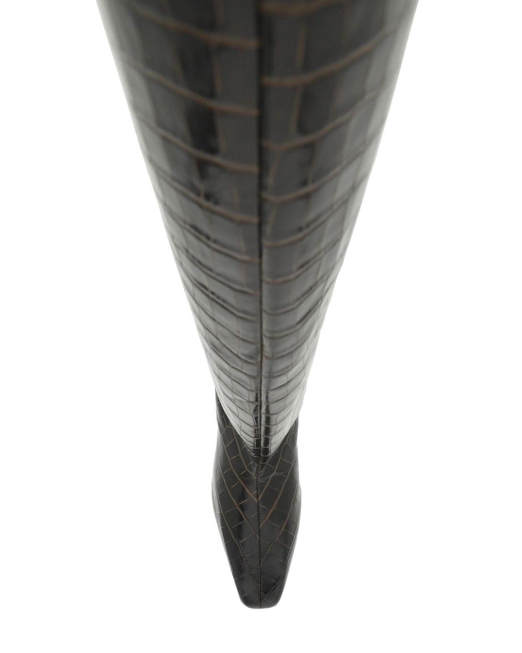 Totême  Black Totême Embossed Knee-High Boots