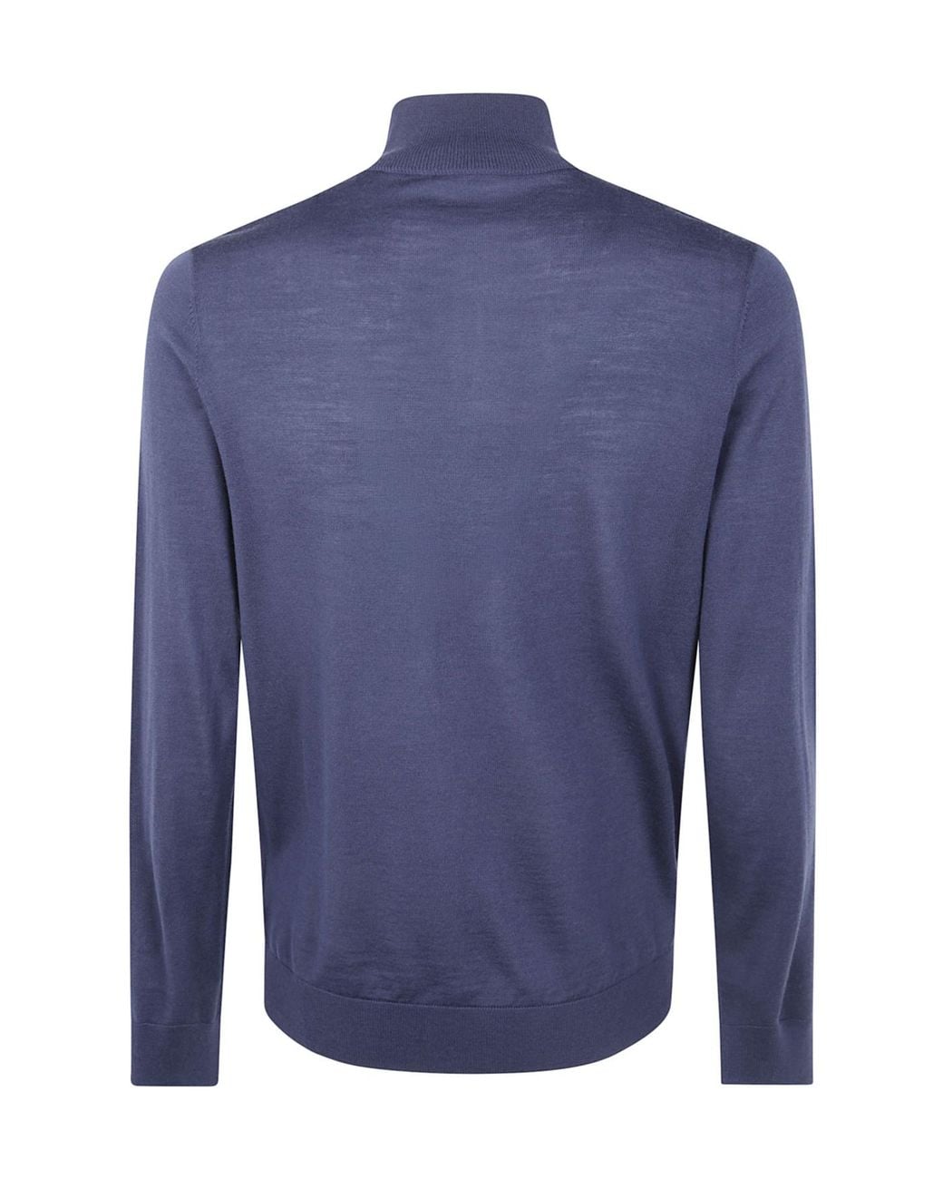 Paul Smith Blue Zip-Up High Collar Cardigan for men