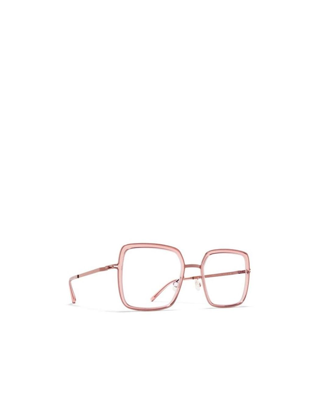 Mykita White Rectangular Flat Mirror for men
