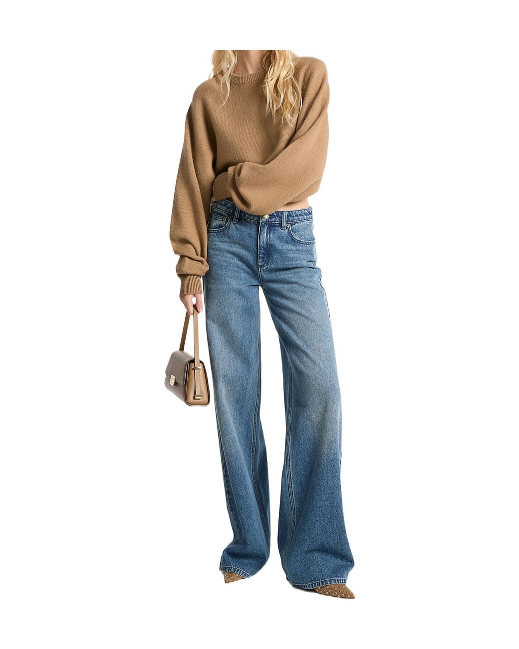 MICHAEL Michael Kors Blue Wide-Leg Jeans