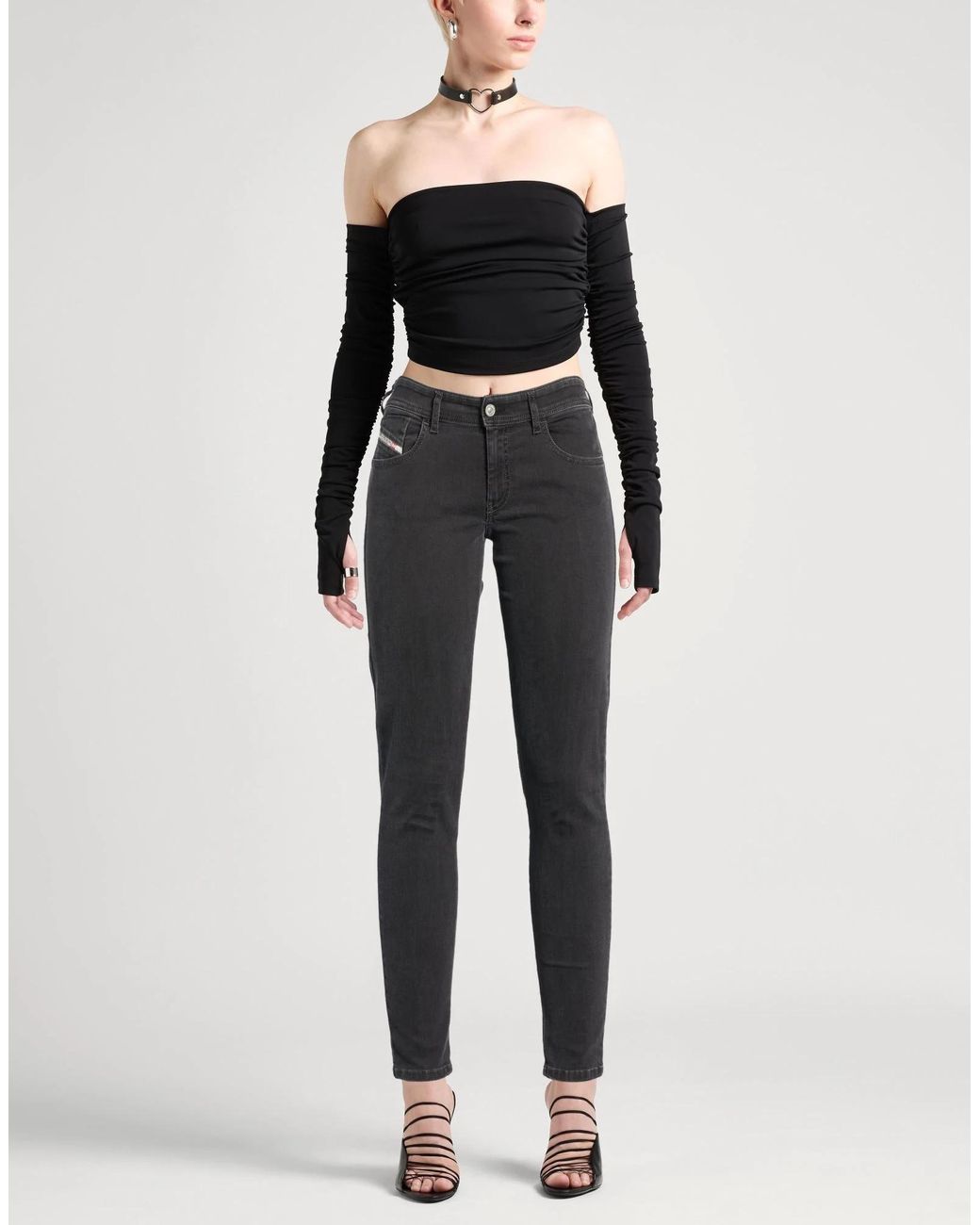 DIESEL Black Denim Trousers