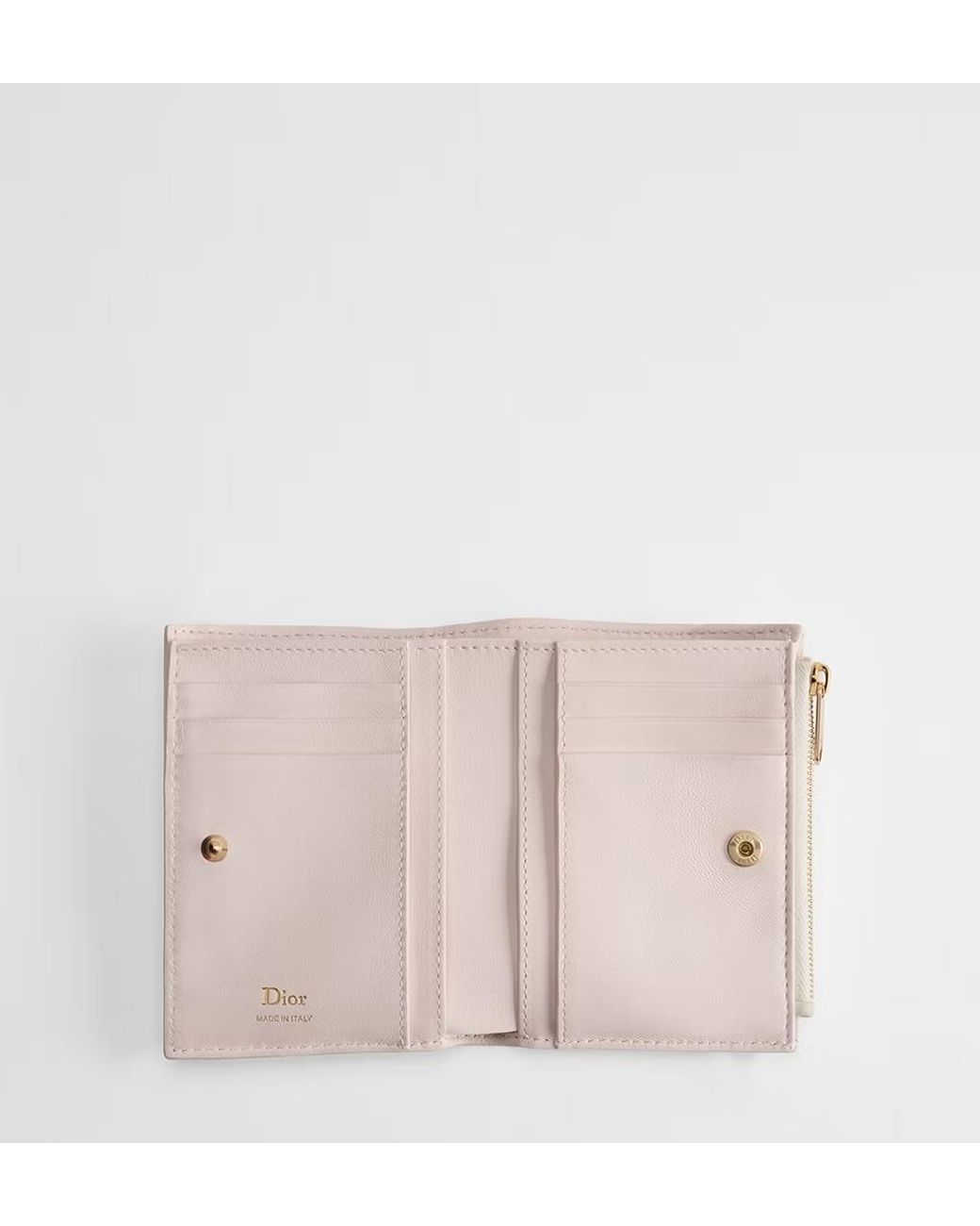 Dior White Qixi Lady Dahlia Wallet