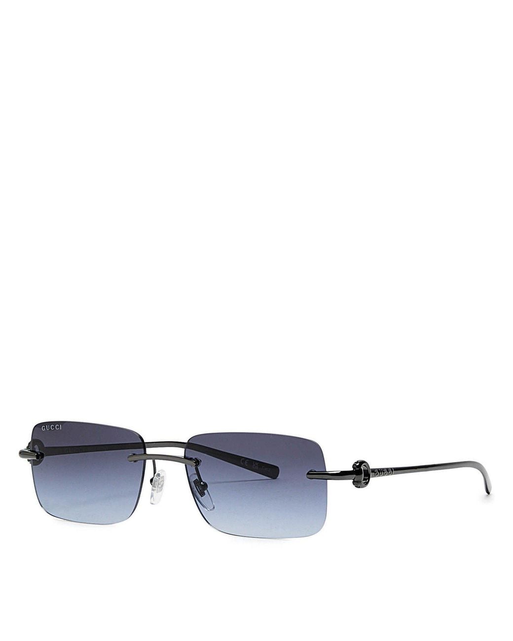 Gucci Blue Rimless Sunglasses for men