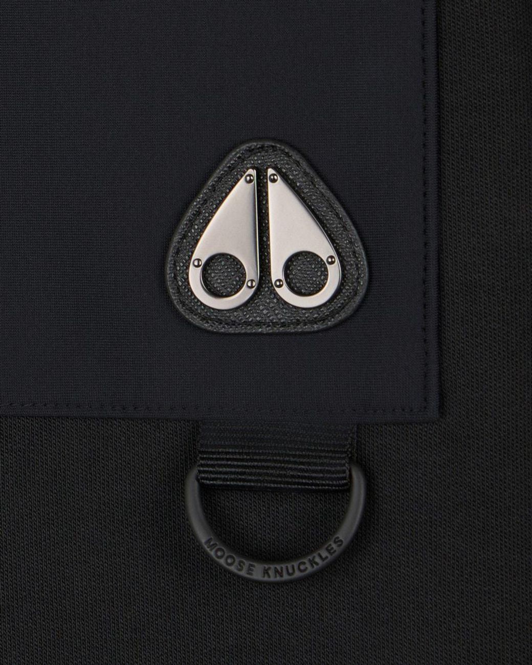 Moose Knuckles Black Dalon Crewneck Sweatshirt for men