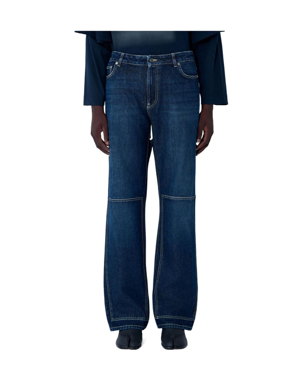 Jean Paul Gaultier Blue The Cut-Out Jeans for men