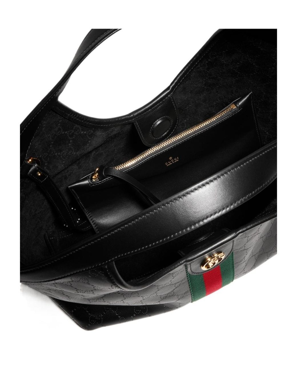 Gucci Black Giglio Small Tote Bag