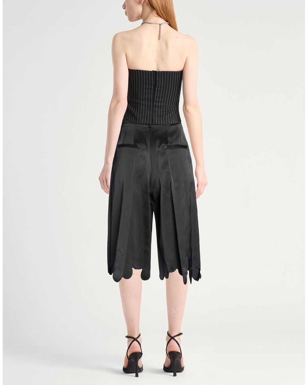 Marni Gray Casual Satin Shorts