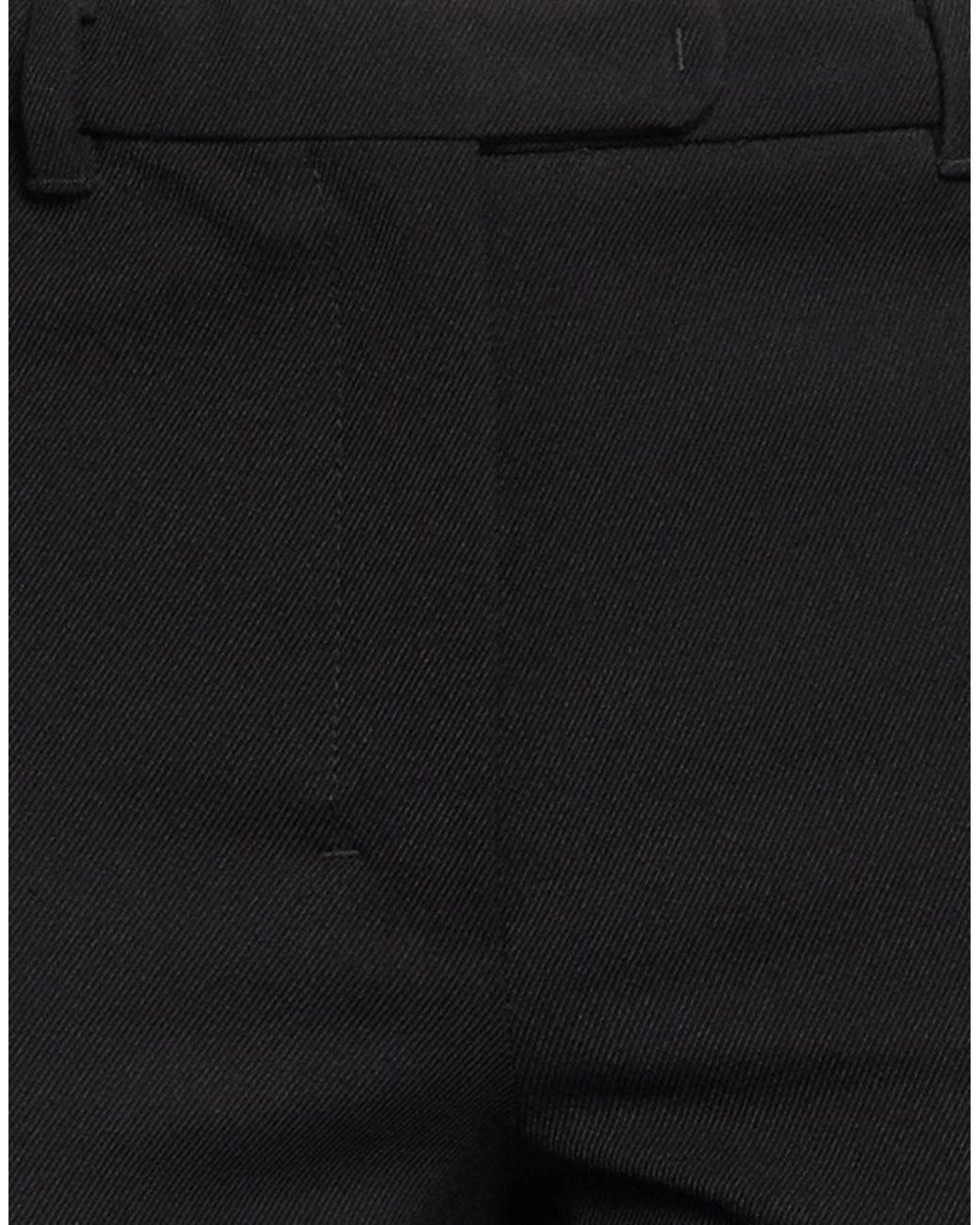 Max Mara Black Solidcolor Twill Trousers