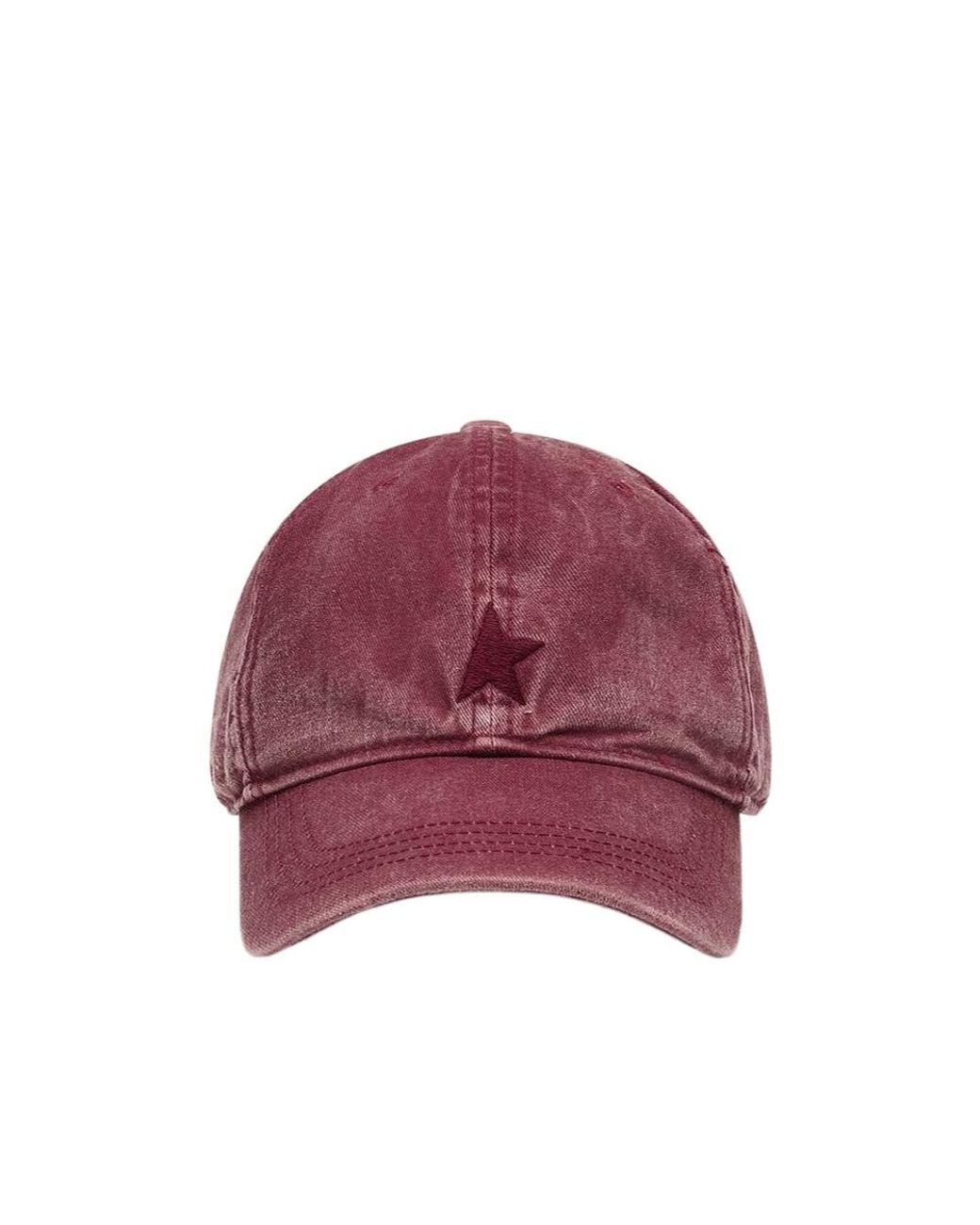 Golden Goose Deluxe Brand Red Journey Star Baseball Cap for men