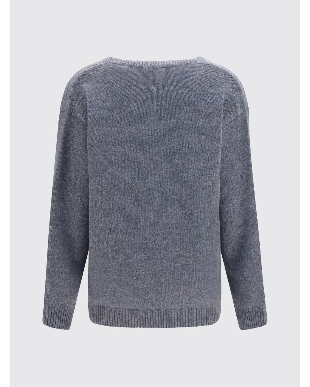 Valentino Blue V-Neck Knitted Jumper