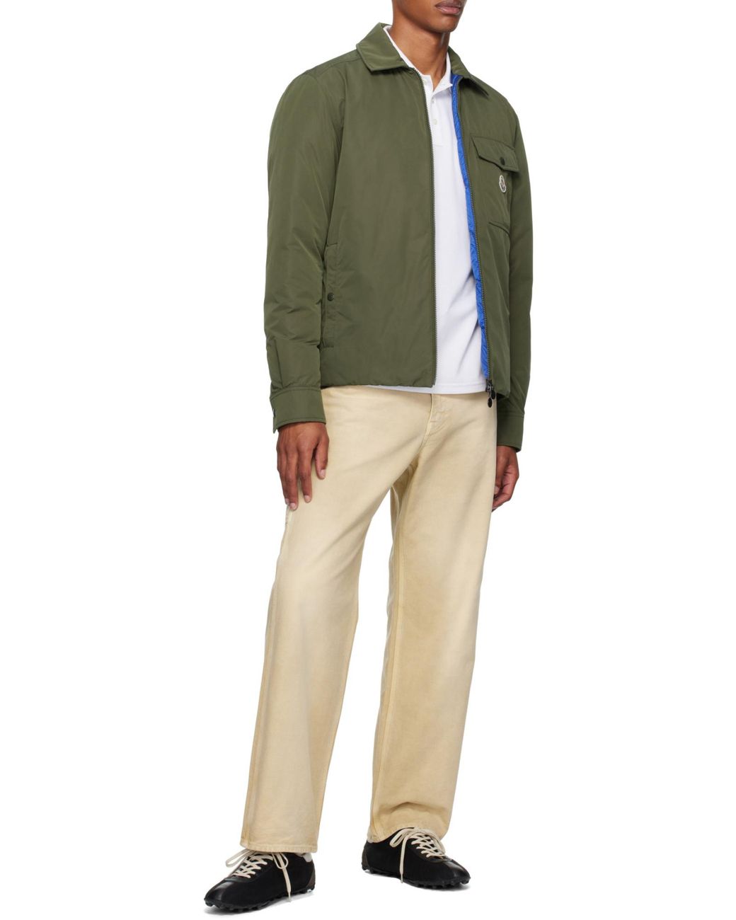Moncler Green Vigeon Zipped Jacket for men