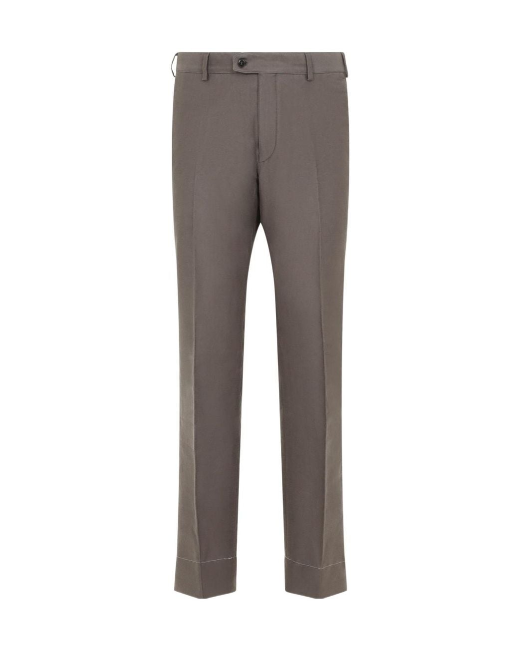 Brioni Gray Pienza Straight-Leg Pants for men
