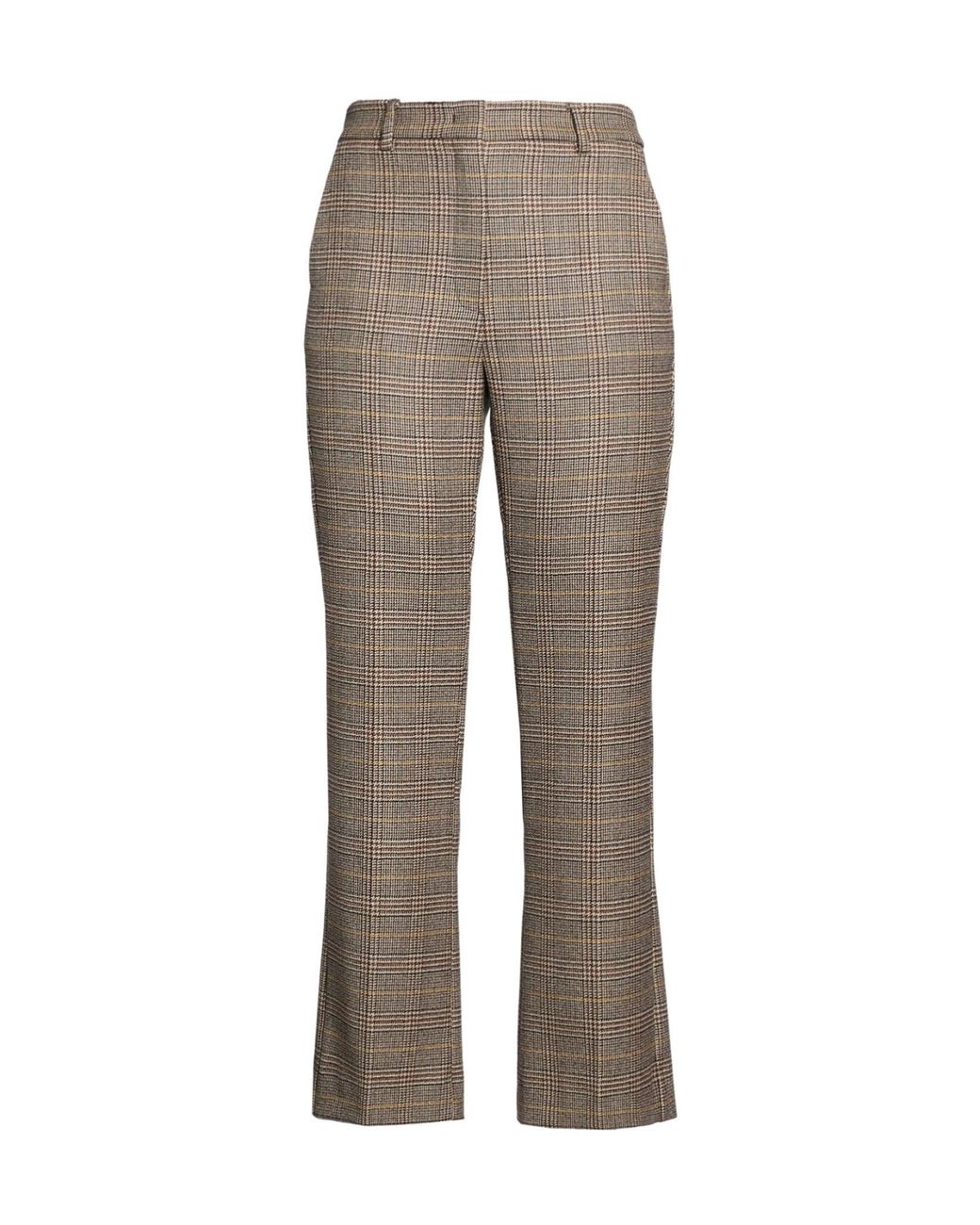 Weekend by Maxmara Gray Plaid Flared Pants