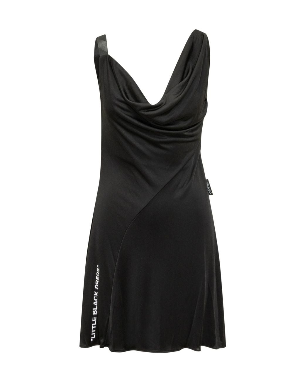 Off-White c/o Virgil Abloh Black Mini Fluid Jersey Dress