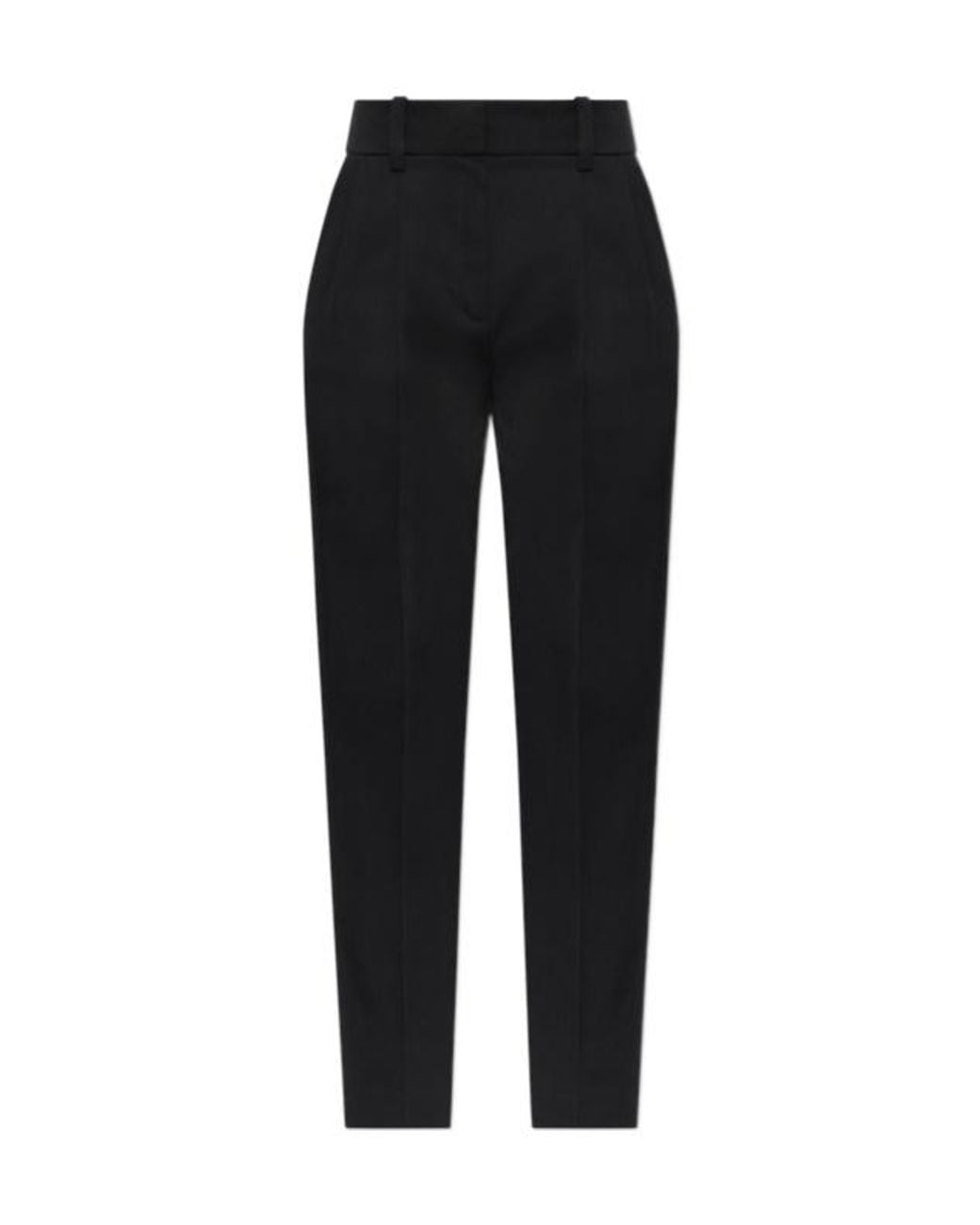 Balmain Black Pleated Tailored Pants