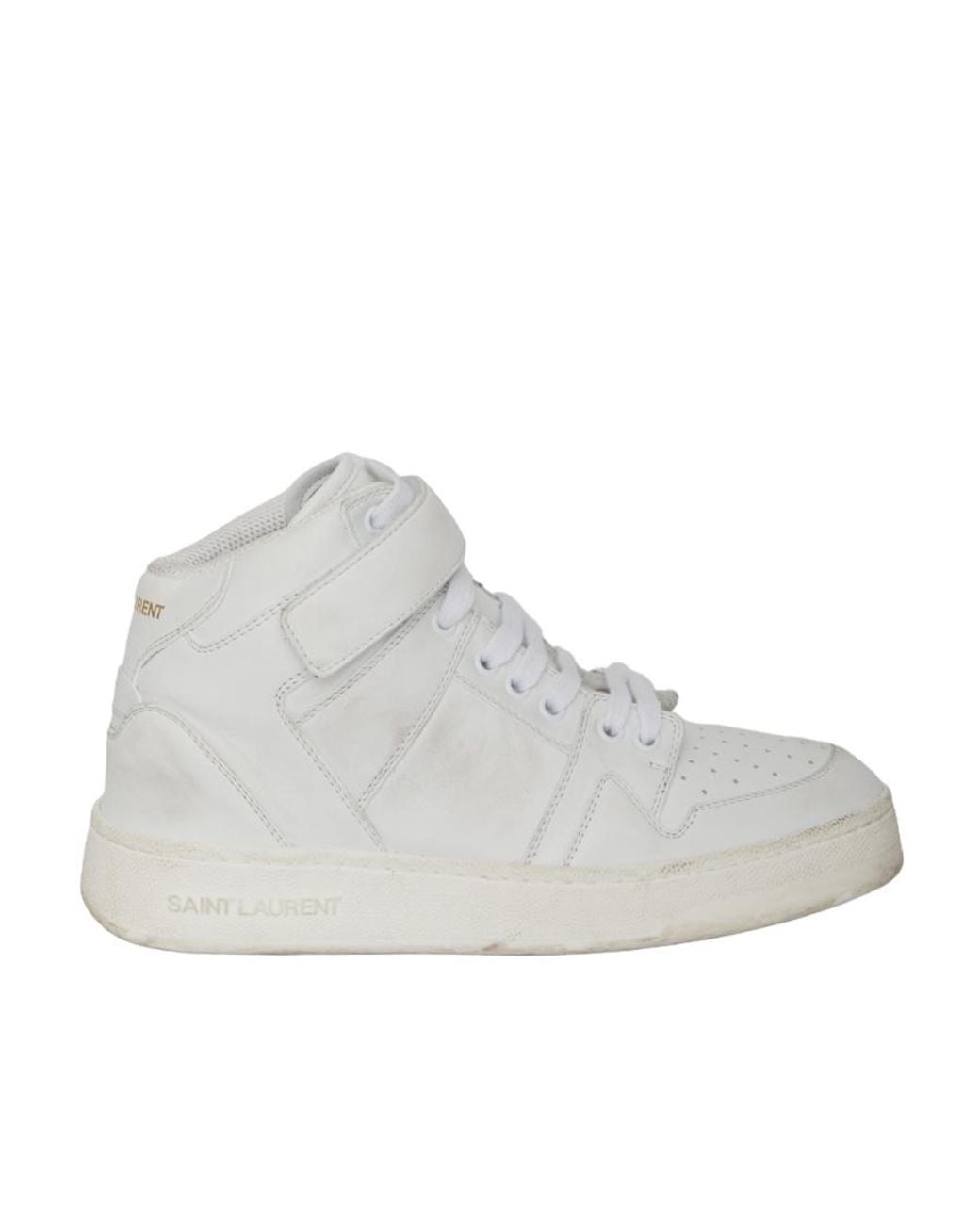 Saint Laurent Gray Lax Lace-Up Sneakers