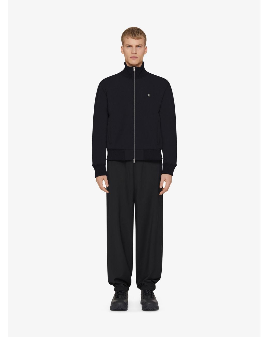 Givenchy Blue 4G Detailed Tracksuit Jacket for men