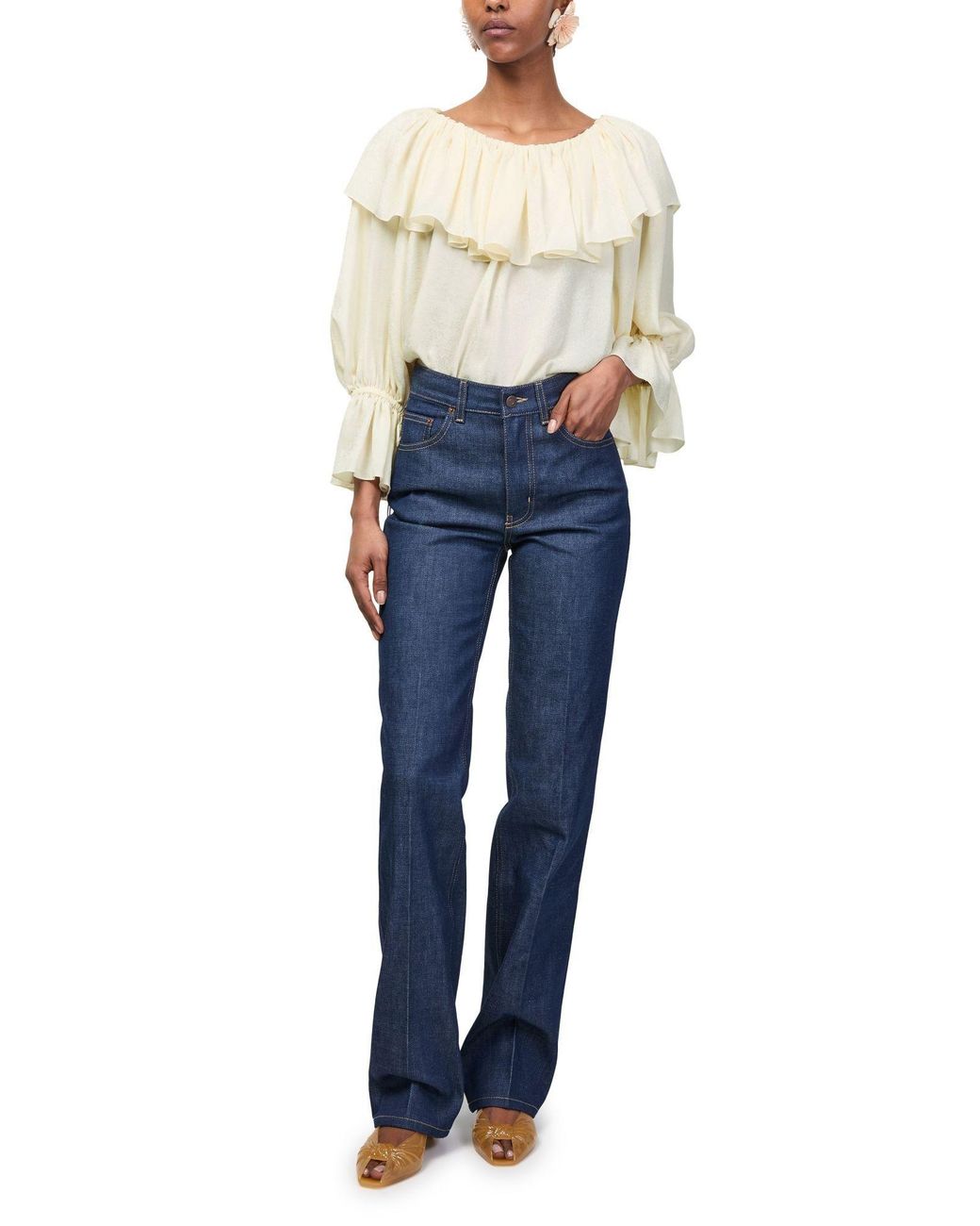Chloé White Ruffled Cover-Up