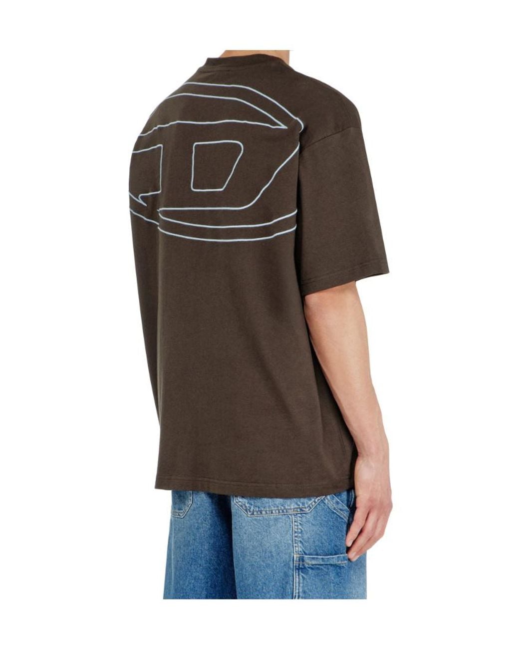 DIESEL Red T-Boggy-Megoval-D T-Shirt for men