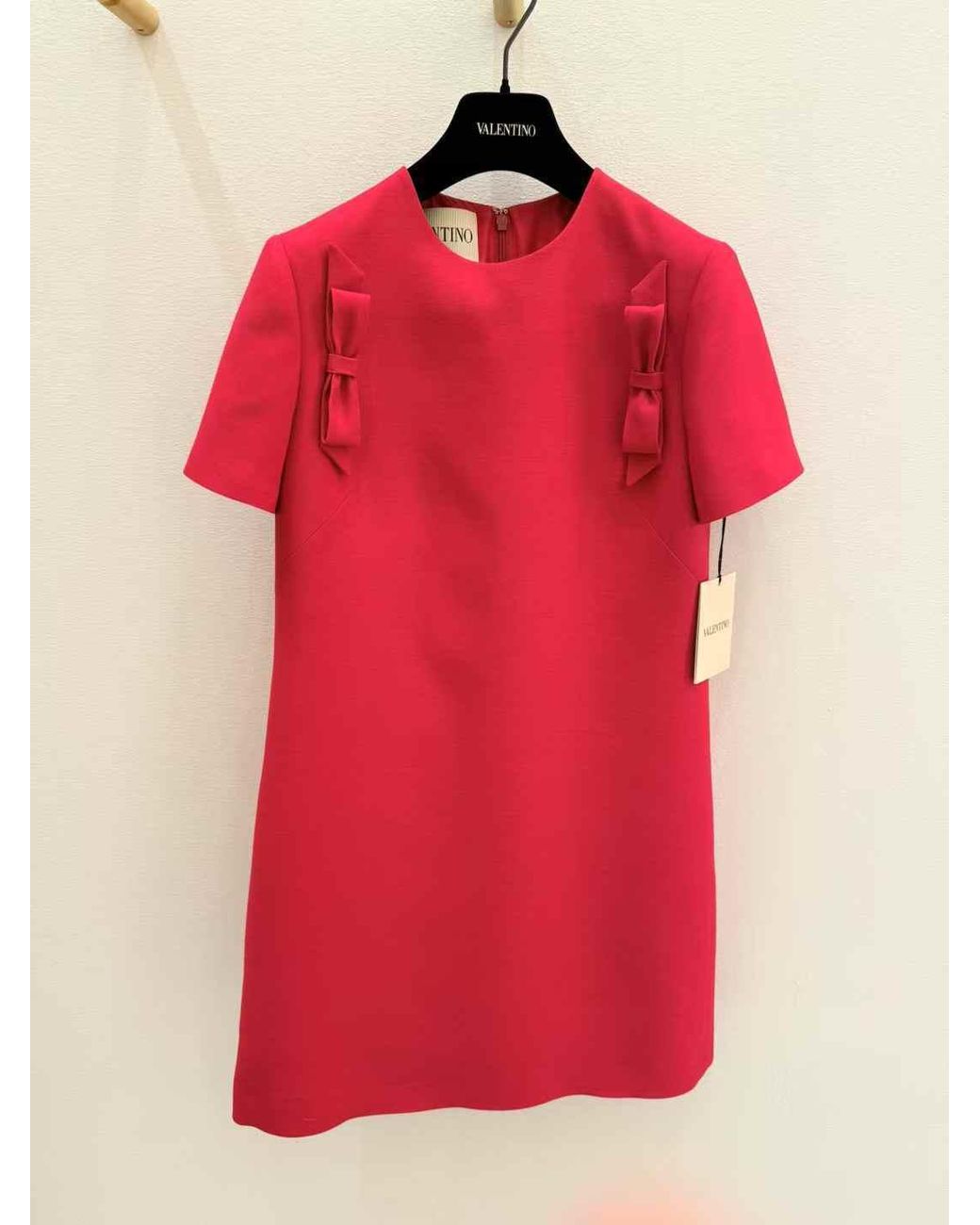 Valentino Red Crepe Couture Short Dress