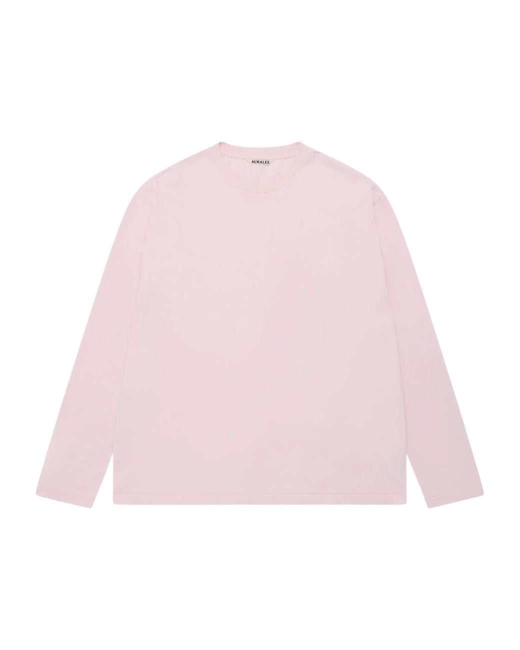 Auralee Pink Long-Sleeve T-Shirt for men