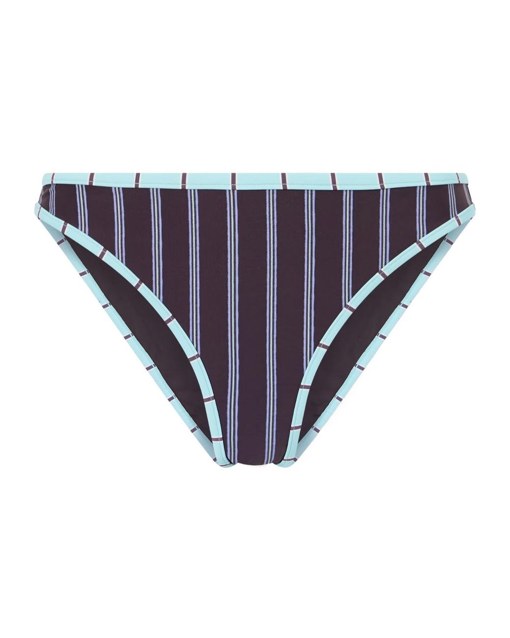 Staud Blue Coto Striped Bikini Briefs
