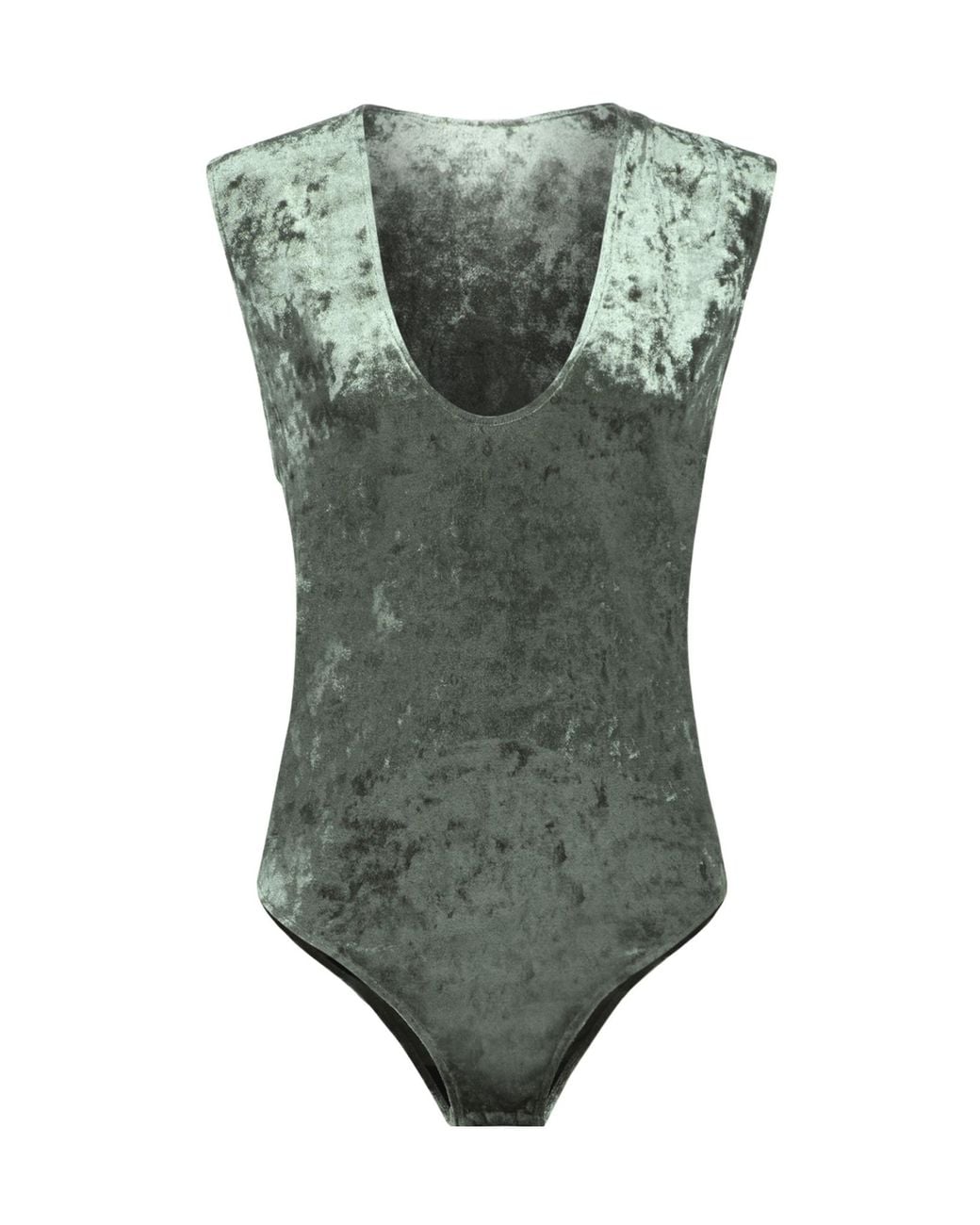 Forte_forte Green Sleeveless Bodysuit