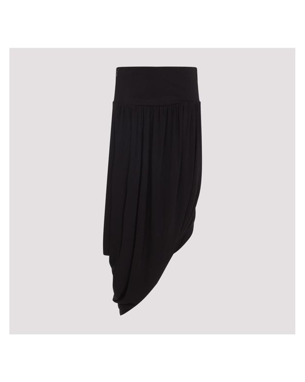 Alaïa Black Twisted Asymmetric Mini Skirt